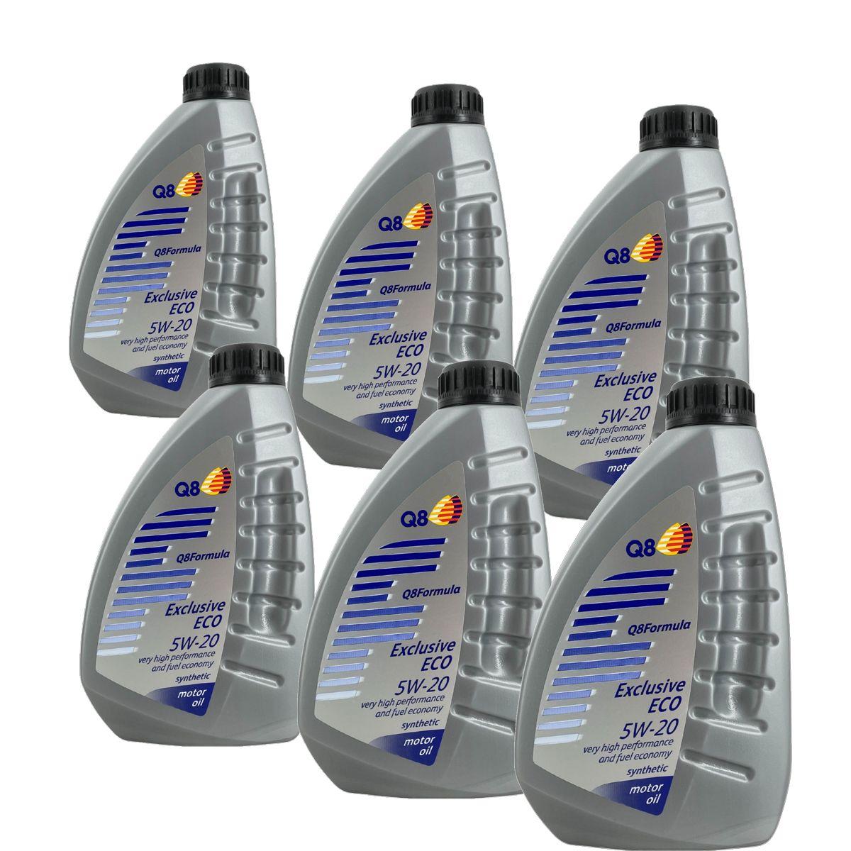 Q8 Formula Exclusive Eco 5W-20 6x1 Liter
