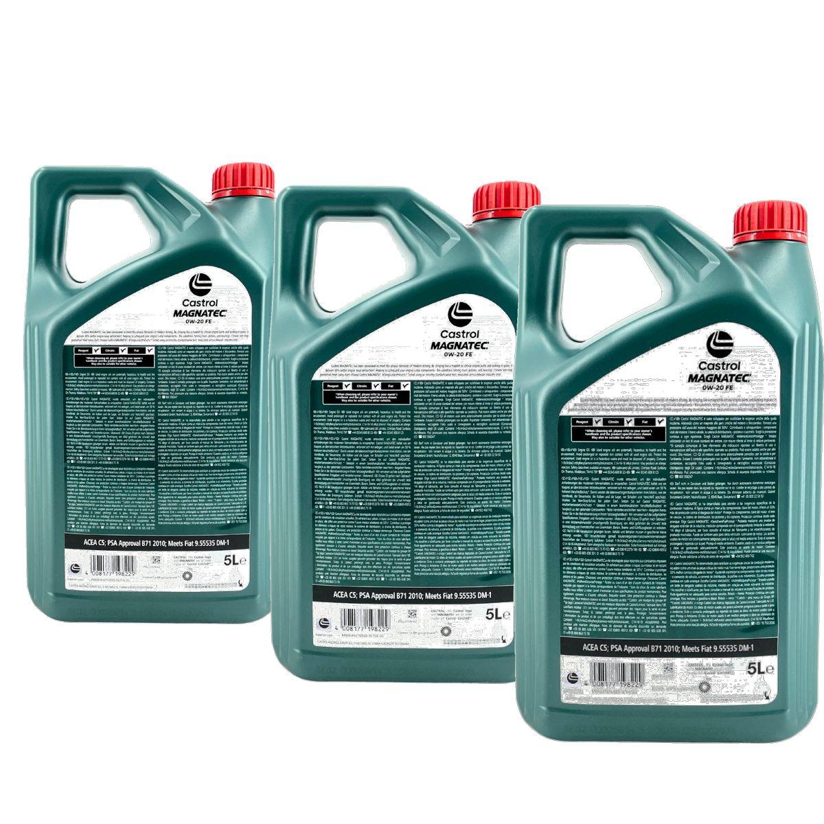 Castrol Magnatec 0W-20 FE 3x5 Liter
