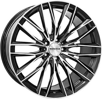 MONACO WHEELS MONACO GP2 anthracite/polished 9.5Jx21 5x112 ET35