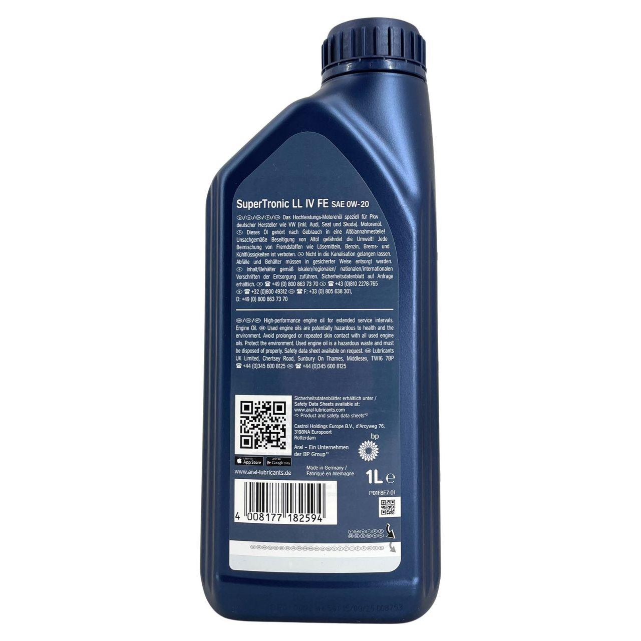 Aral SuperTronic LL IV FE 0W-20 1 Liter