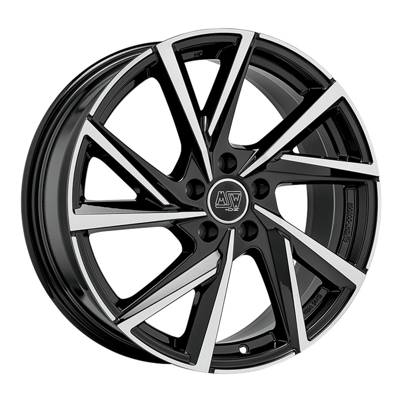 MSW (OZ) MSW 80/5 gloss black full polished 6.5Jx16 5x100 ET40